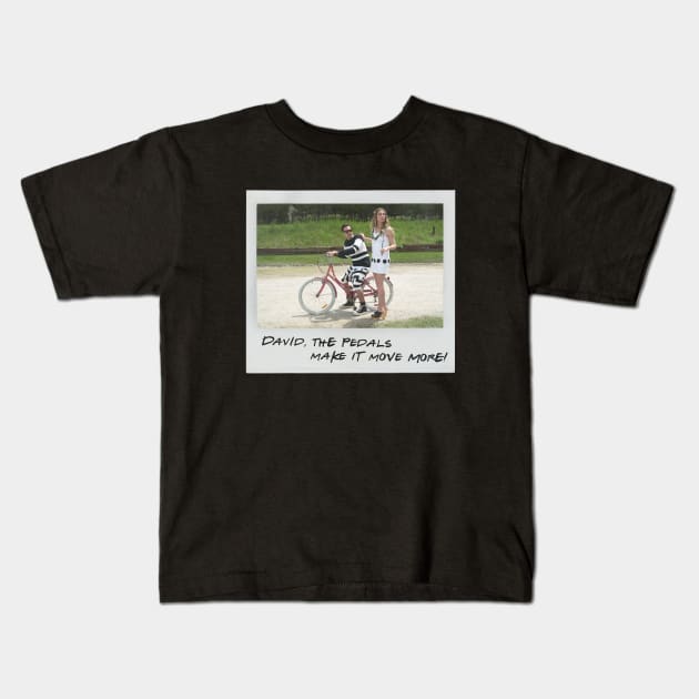 Schitt's Creek Instant Photo: Alexis David - David, the Pedals Make it Move More Kids T-Shirt by Schitt's Creek